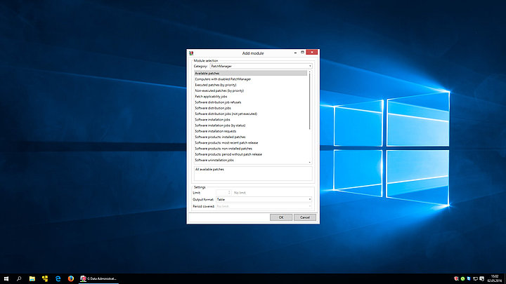 G DATA Patch Management – Demande de rapports