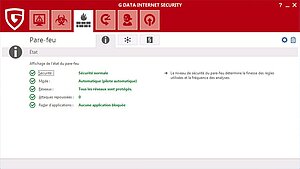 G DATA Internet Security Pare-feu G DATA Internet Security Pare-feu