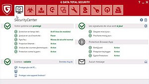 G DATA Total Security: SecurityCenter 